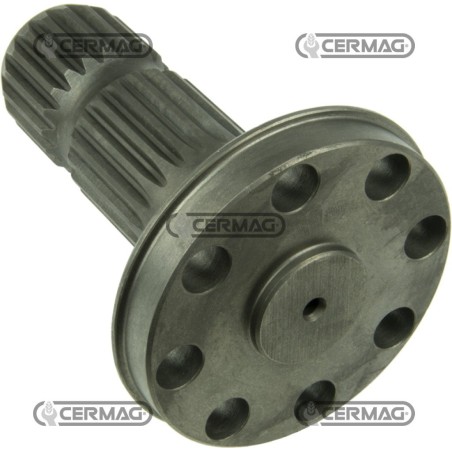 Zapfwelle mit Flansch, Flansch 94/99 mm, Profil 1" 3/4"-Z.20 32038, Hergestellt in Italien