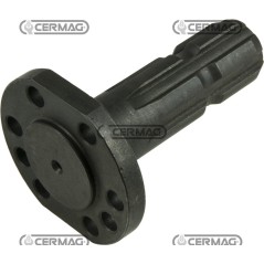 Zapfwelle mit Flansch, Flansch 85 mm, Profil 1" 3/8"-Z.6, 32047, Hergestellt in Italien