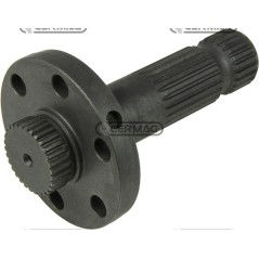 Zapfwelle mit Flansch, Flansch 95 mm, Profil 1" 3/8"-Z.21 32049, Hergestellt in Italien