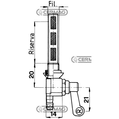 RUBINETTI PER SERBATOI BENZINA E PETROLIO 12193