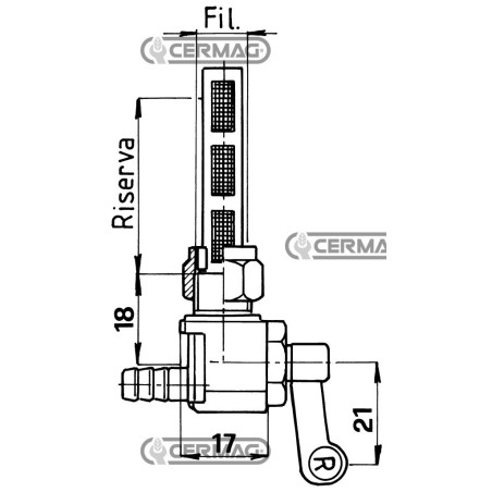 RUBINETTI PER SERBATOI BENZINA E PETROLIO 12195