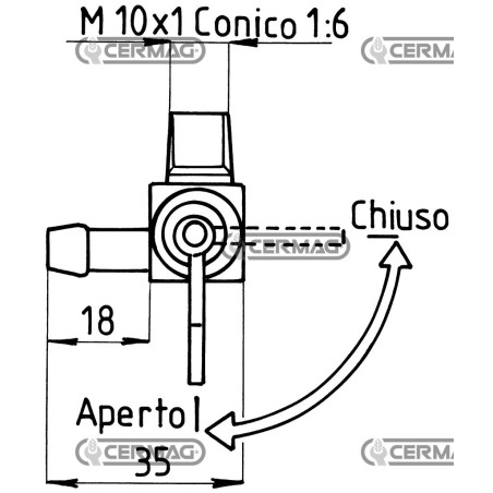 RUBINETTI PER SERBATOI BENZINA E PETROLIO 12200