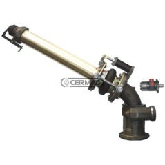 Aspersor de 4" con rotación hidráulica y ángulo de lanzamiento ajustable 64717 Fabricado en Italia | NewgardenAgri.com