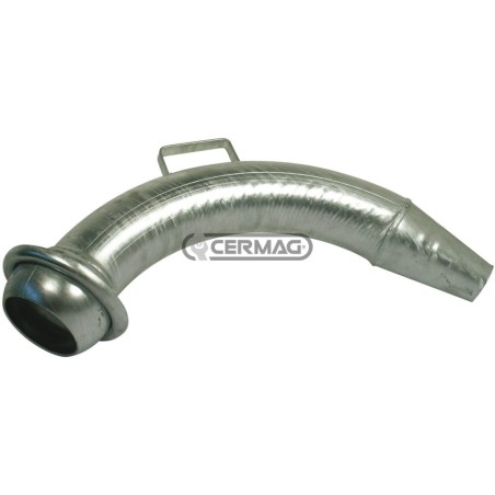 CURVA ZINCATA CON SEMIGIUNTO SFERICO MASCHIO E CONO 60395 MadeinItaly | NewgardenAgri.com