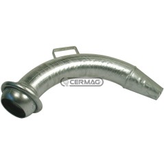 CURVA ZINCATA CON SEMIGIUNTO SFERICO MASCHIO E CONO 60396 MadeinItaly | NewgardenAgri.com