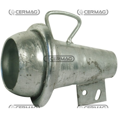 SEMIGIUNTO ZINCATO SFERICO MASCHIO CON CONO DRITTO 60393 MadeinItaly | NewgardenAgri.com