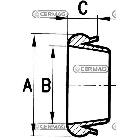 Schnellverschlussdichtung für Hydraulikkupplung, Typ „Glas“ 62015, hergestellt in Italien