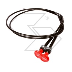 Varilla de parada motor con hilo armónico Ø 1 mm longitud 2200 mm vaina Ø 6 mm | NewgardenAgri.com