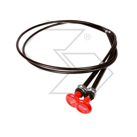 Stop rod motor with harmonic wire Ø 1 mm length 2200 mm sheath Ø 6 mm | NewgardenAgri.com