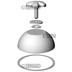 4"-Glas-Niveauanzeiger-Set ohne Halterung 65477 | NewgardenAgri.com