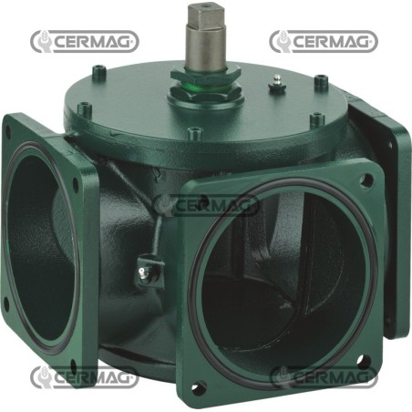 Rubinetto a 3 vie flangiato Ø 6" Inch 61141 Metaltecnica | NewgardenAgri.com