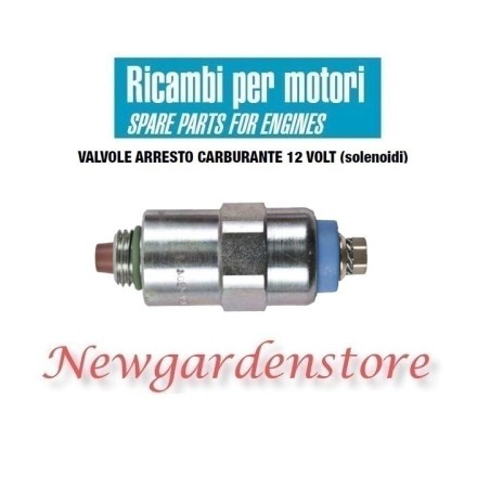 Fuel stop valve 12 volts 12874 solenoid FIAT 9986316 PERKINS DELPHI | NewgardenAgri.com