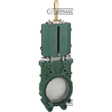 Saracinesca a lama senza scarico - versione manuale DN 10" Inch 63562 Metaltecnica | NewgardenAgri.com