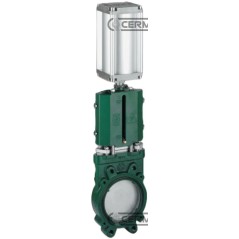 Saracinesca a lama senza scarico - versione a cilindro pneumatico DN 10" Inch 63571 Metaltecnica | NewgardenAgri.com