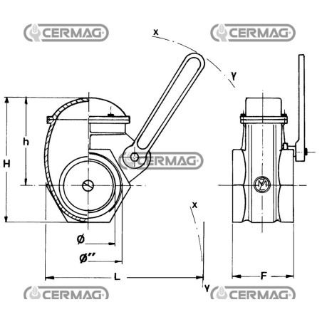 SARACINESCA A LEVA 61092 Metaltecnica