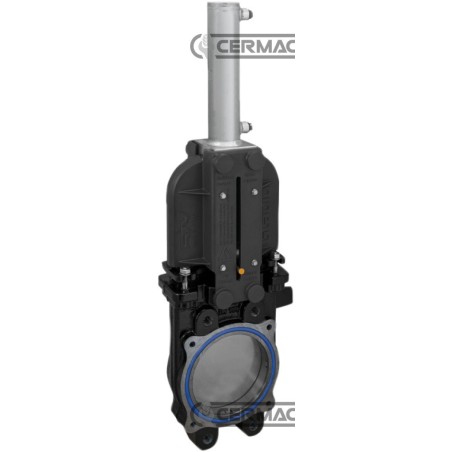 Saracinesca a lama con cilindro doppio effetto idraulico flange PN10 - RIV124 65029 Riv | NewgardenAgri.com