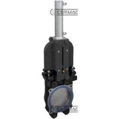Saracinesca a lama con cilindro doppio effetto idraulico flange PN10 - RIV124 65030 Riv | NewgardenAgri.com