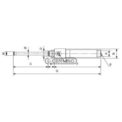 Cilindro doppio effetto per saracinesche DN 8" 65614