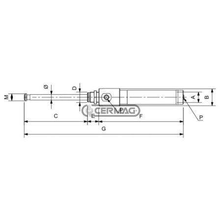 Cilindro doppio effetto per saracinesche DN 8" 65614