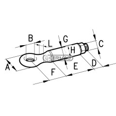 Anneau pivotant pour timon Capacité de remorquage 20 000 kg Charge verticale ------ kg 60 515