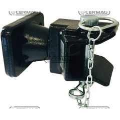 Gancio di traino fisso - OMOLOGATO Portata 80 kN Carico verticale 2000 kg 64047 | NewgardenAgri.com