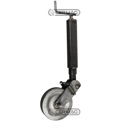 Servotimone con ruota in ferro e bloccaggio a molla Portata 700 kg 60415 MadeinItaly | NewgardenAgri.com