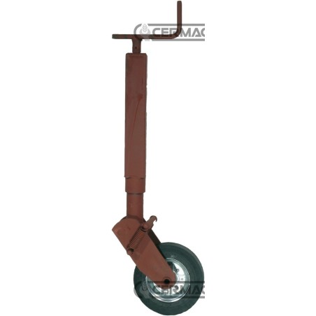 Servotimone con ruota e bloccaggio a molla Portata 600 kg 60416 MadeinItaly | NewgardenAgri.com