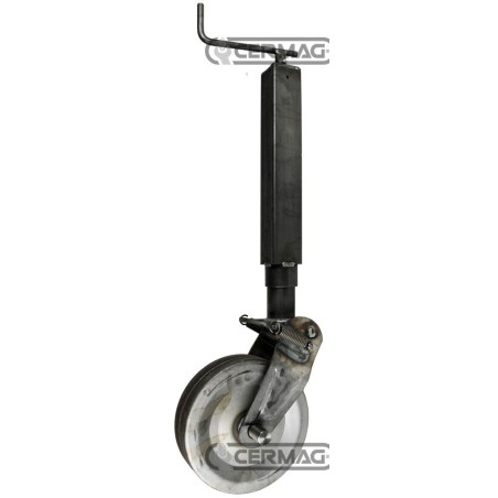 Servotimone con ruota in ferro e bloccaggio a molla Portata 600 kg 60417 MadeinItaly | NewgardenAgri.com