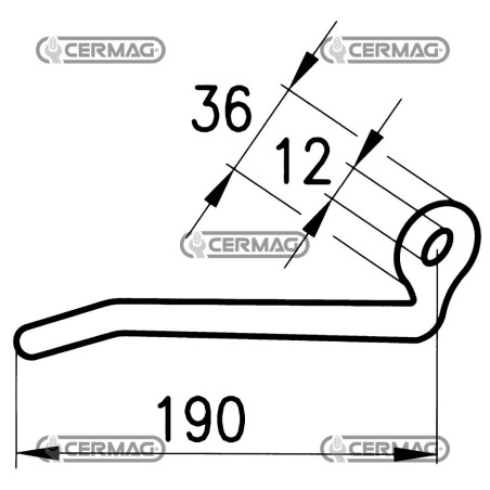Palanca tensora de cadena 60489