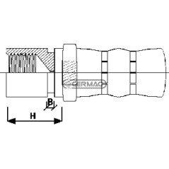RACCORDO INTERNO CONCAVO PER TUBO SAE J 1401 63759