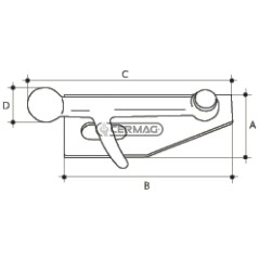 CHIUSURA A POMOLO CON PIASTRA 64643