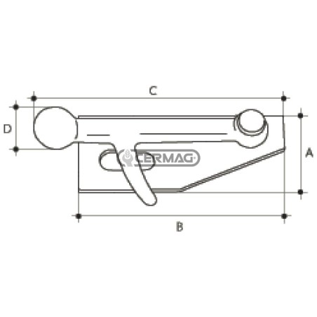 CHIUSURA A POMOLO CON PIASTRA 64643