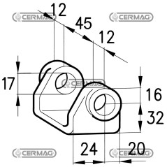 Cavallotto ribaltabile normale 60484