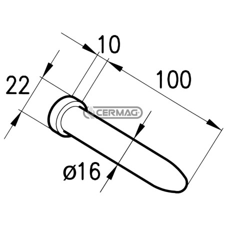 Pasador biselado 60483