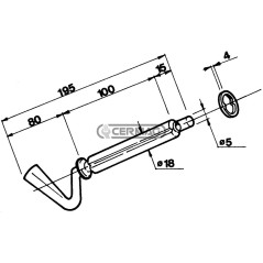 CHIAVISTELLO A 1 SCANALATURA CON RONDELLA 60498