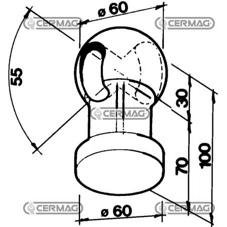 SFERA AGRICOLA 60 CON ASOLA DESTRA 60494