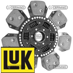 7-blade central disc with shock absorber springs Diameter 350 mm Profile 50x45 - Z.24 16234 LUK | NewgardenAgri.com