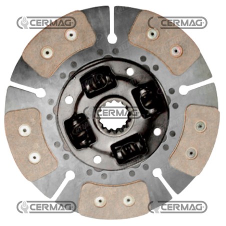 5-blade central disc with shock absorber springs Diameter 280 mm Profile 1.9/16" - Z.14 928426 | NewgardenAgri.com