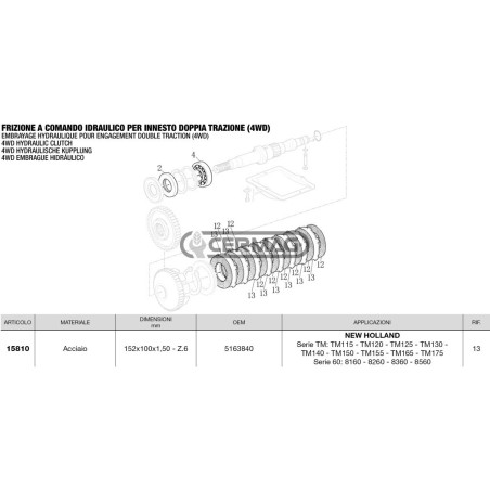 Clutch ring 15810