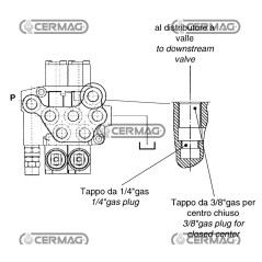Carry over per la continuazione della pressione Modello ML 80026 Bondioli & pavesi