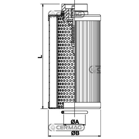 Cartuccia per filtri bassa pressione serie HF 547-10/20 Grado di filtrazione 10 µm 84190 | NewgardenAgri.com