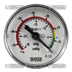 Vakuummeter mit rückseitigem Anschluss, Skala 0 ÷ -76 cm/Hg, Gewinde 1/8", Gas 80888 Wika | NewgardenAgri.com