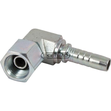 Femmina compatta 90° con O-ring e cono 60° Diametro del tubo 1/4" - 6 mm Filetto 1/4" Gas 83285 Manuli | NewgardenAgri.com