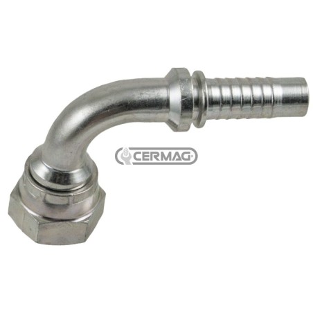 Raccordo filettato femmina a 90° Diametro del tubo 3/8" - 10 mm Filetto 3/8" Gas 98075 | NewgardenAgri.com