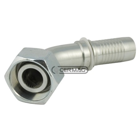 Raccordo femmina 45° - DIN 24° serie leggera Diametro del tubo 1" - 25 mm Filetto M45x2 82456 Manuli | NewgardenAgri.com