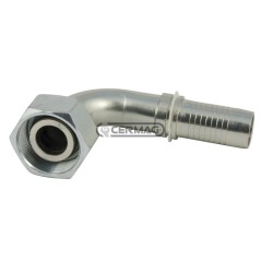 Raccordo femmina 90° - DIN 24° serie pesante Diametro del tubo 1" - 25 mm Filetto 42x2 82466 Manuli | NewgardenAgri.com