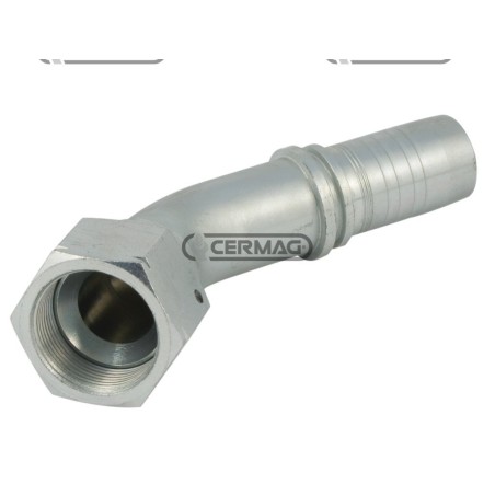 Raccordo femmina 45° - JIC 74° Diametro del tubo 1"1/4 - 32 mm Filetto 1"5/8-12 82506 Manuli | NewgardenAgri.com
