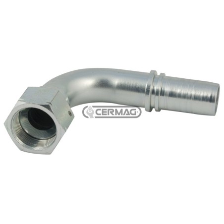 Raccordo femmina 90° - JIC 74° Diametro del tubo 1" - 25 mm Filetto 1"5/16-12 80222 Manuli | NewgardenAgri.com