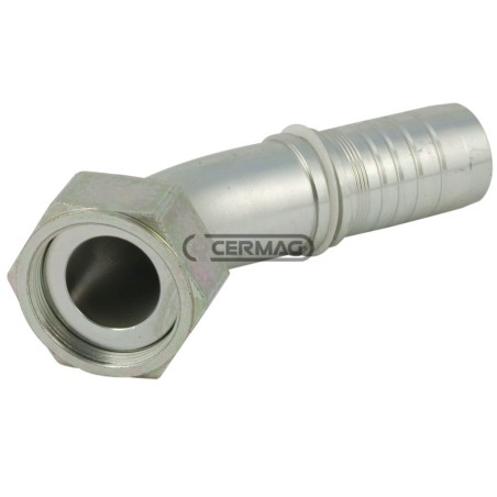 Raccordo femmina 45° - ORFS Diametro del tubo 1"1/4 - 32 mm Filetto 1"11/16-12 82548 Manuli | NewgardenAgri.com