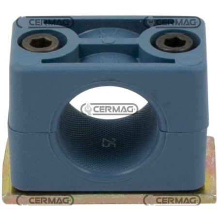 Blocchetto fermatubo a 1 posto Diametro 25 mm 81324 | NewgardenAgri.com